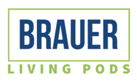 Brauer Living Pods - Small Blue Logo