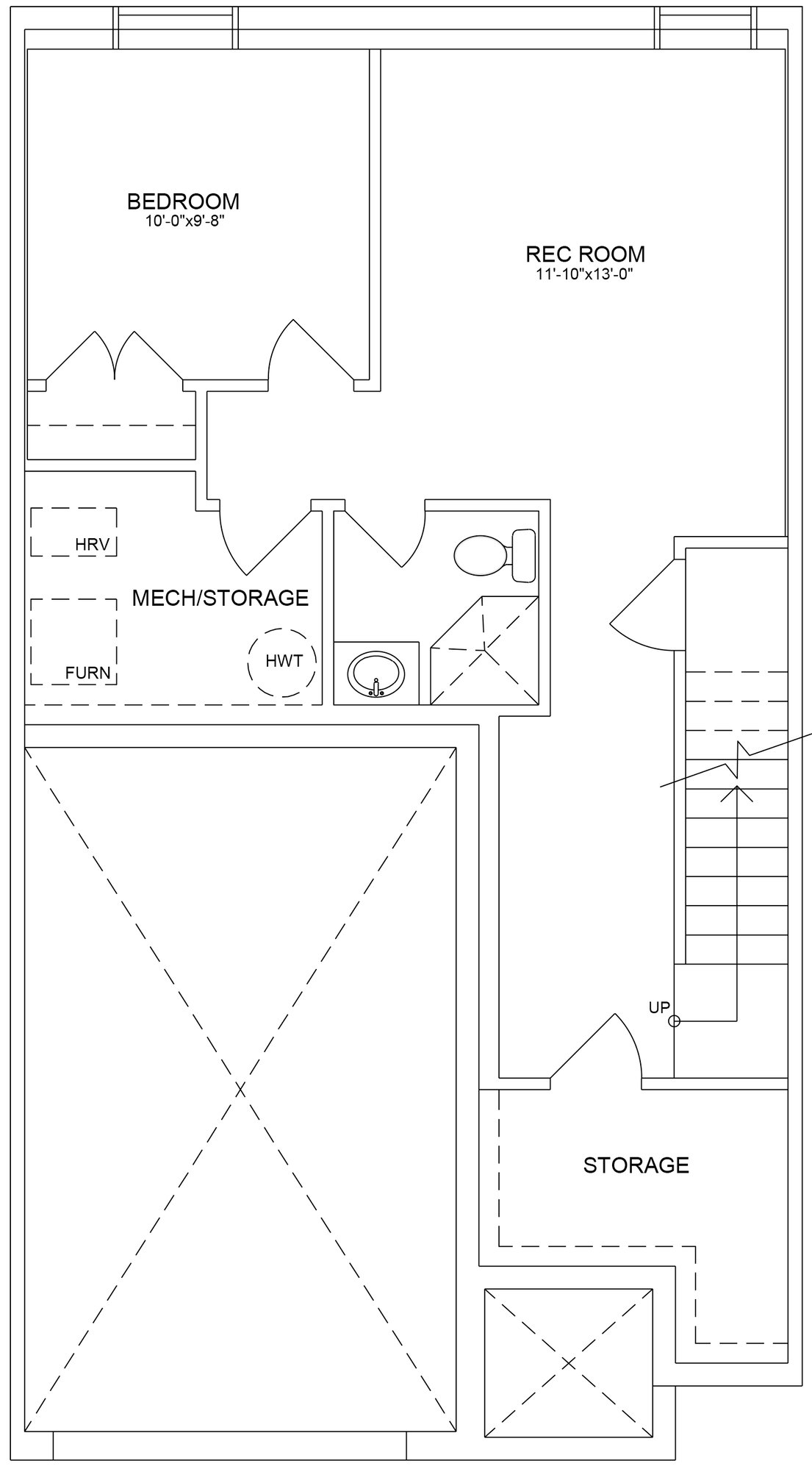 East Village Plan - Finished Basement